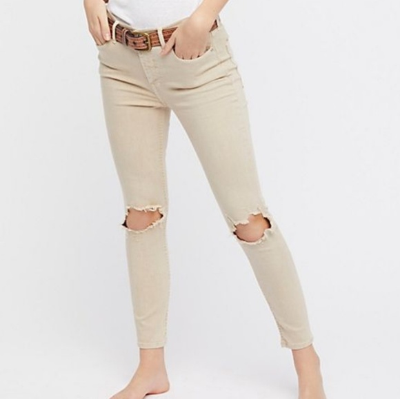 khaki skinny jeans high waisted